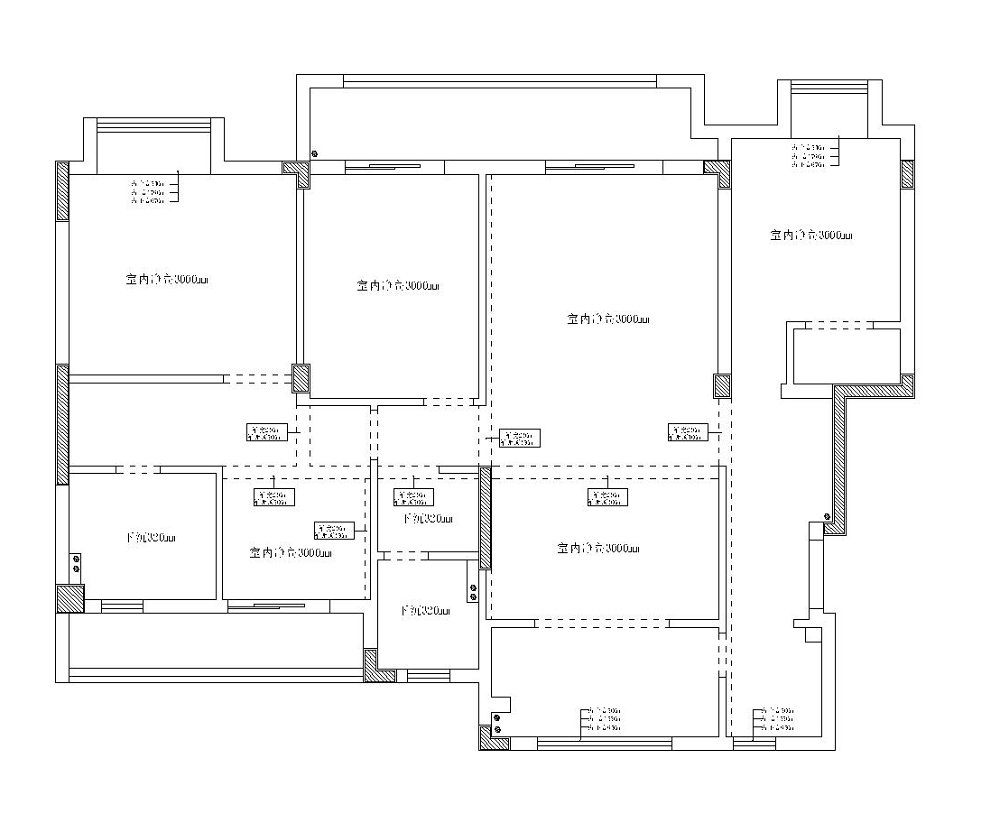 聯投光谷瑞園160平中式風格裝修效果圖
