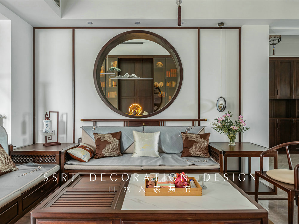 聯投光谷瑞園160平中式風格裝修效果圖