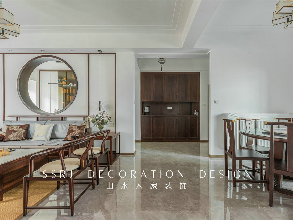 聯投光谷瑞園160平中式風格裝修效果圖