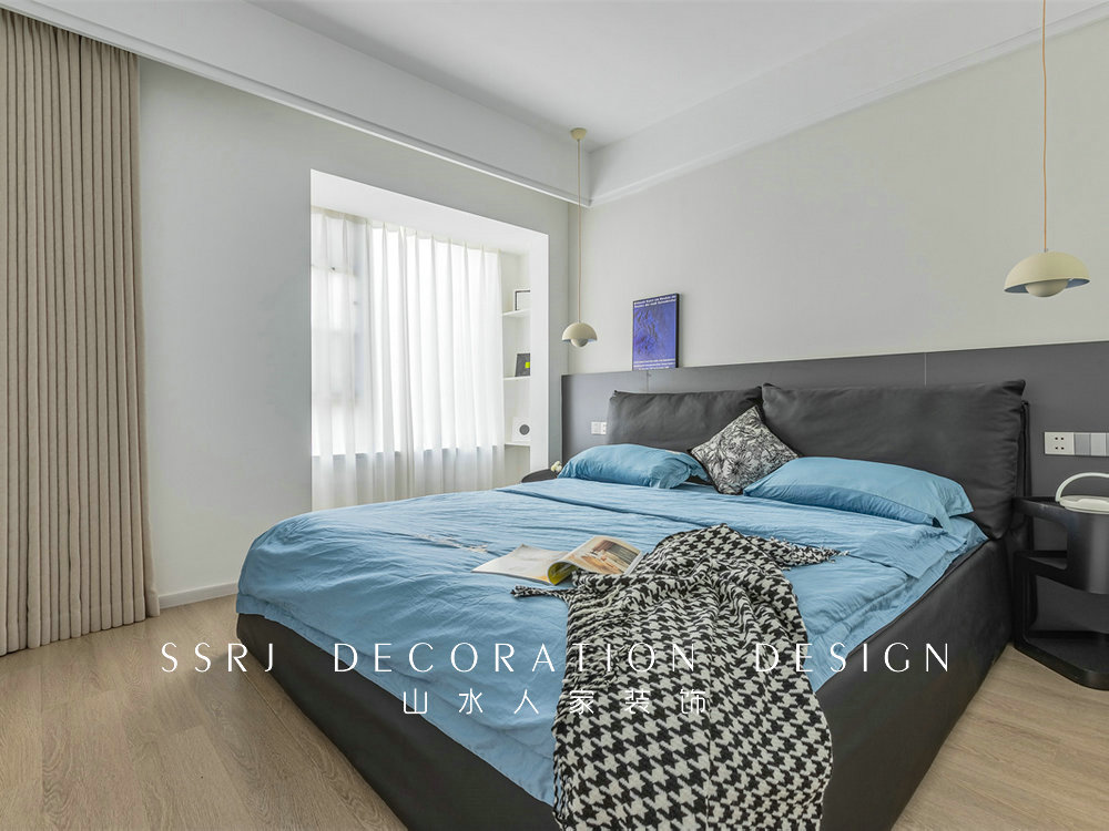 中建鉑公館126平極簡風格裝修效果圖