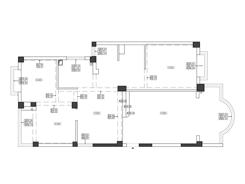濱江苑140平現代風格裝修效果圖