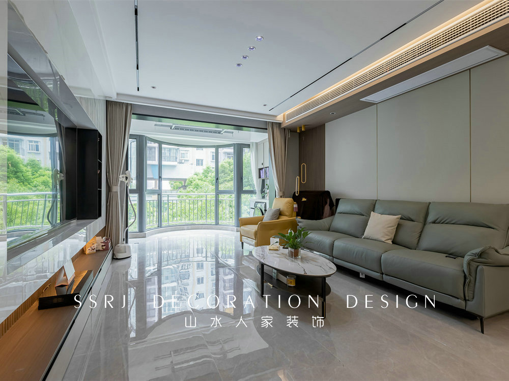 濱江苑140平現代風格裝修效果圖