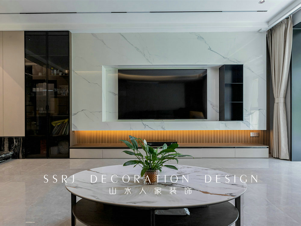 濱江苑140平現代風格裝修效果圖