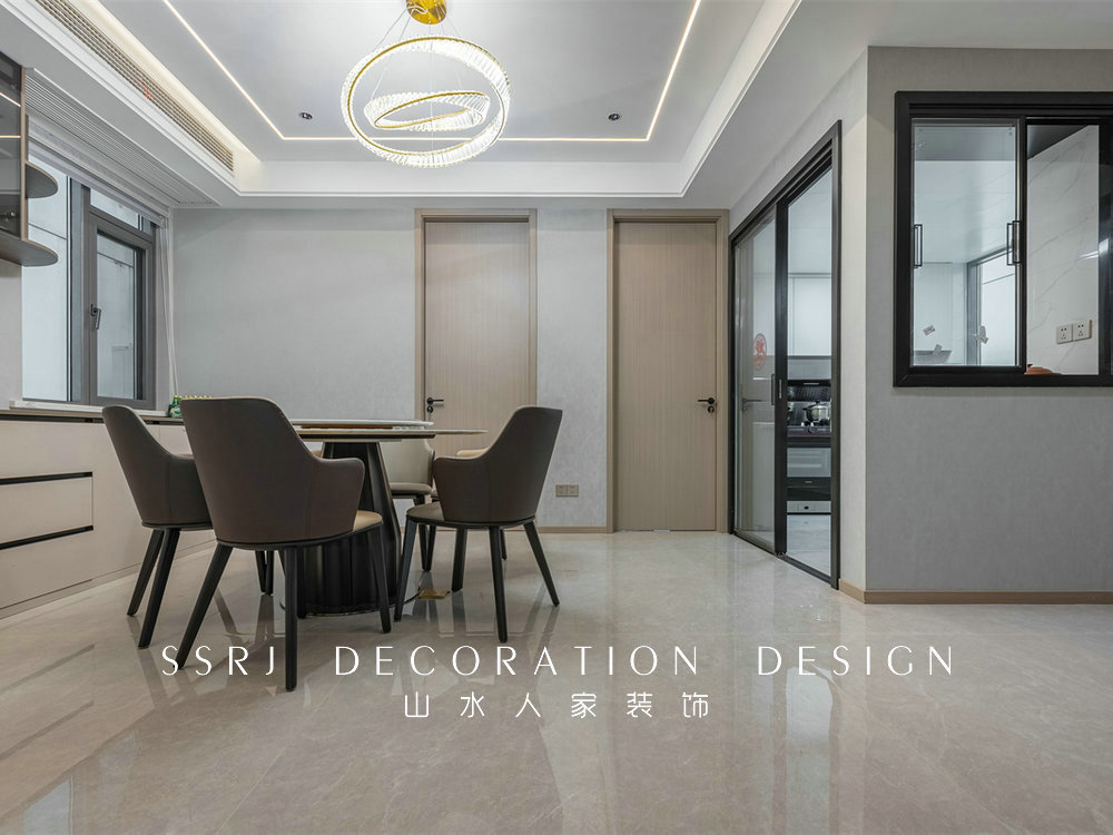 濱江苑140平現代風格裝修效果圖