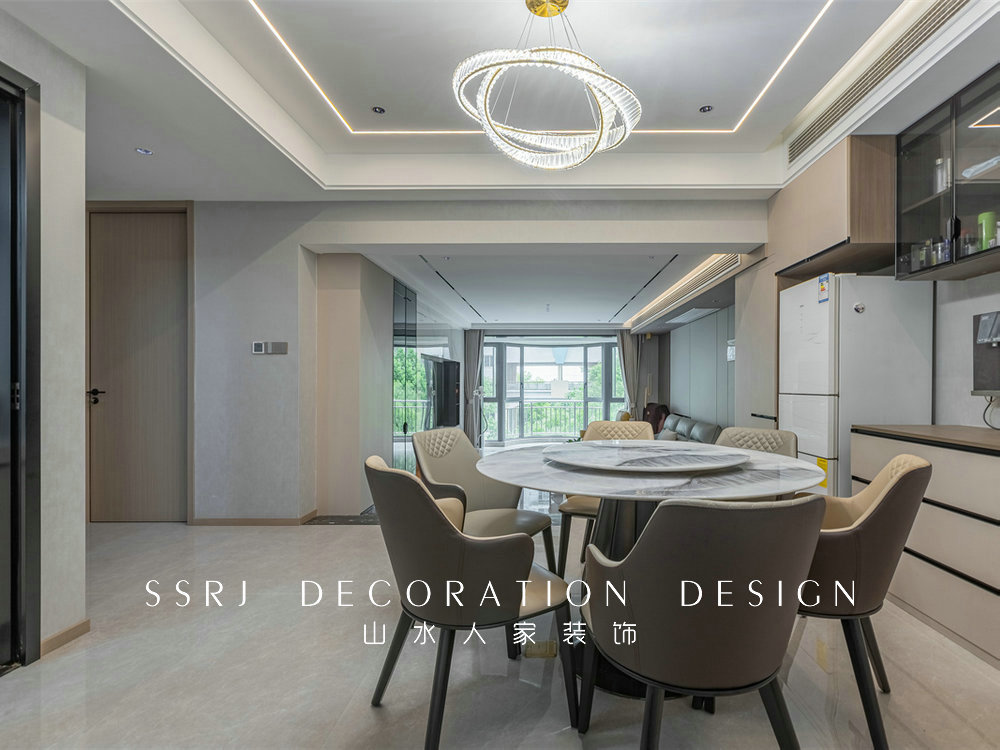 濱江苑140平現代風格裝修效果圖