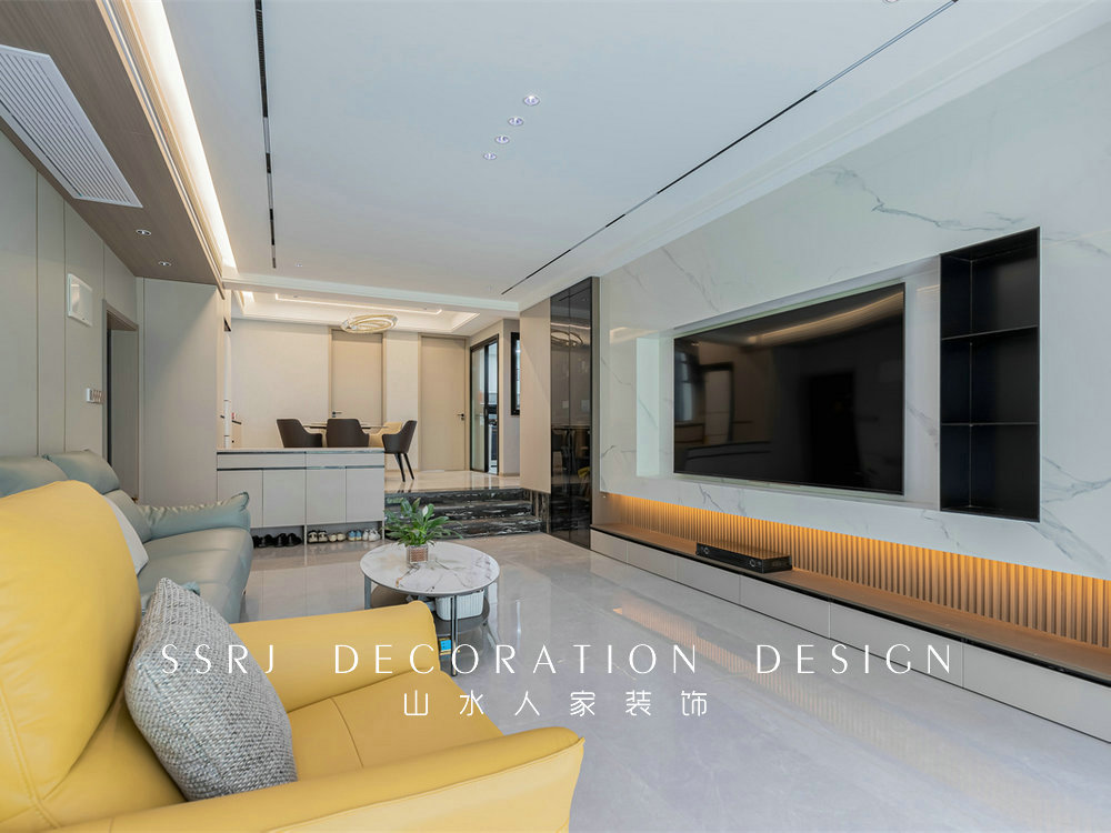 濱江苑140平現代風格裝修效果圖