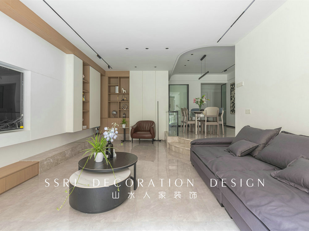 琴臺穎園124平現代風格裝修效果圖
