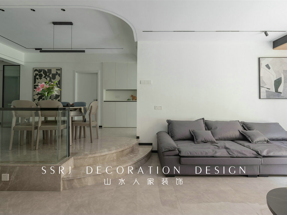 琴臺穎園124平現代風格裝修效果圖