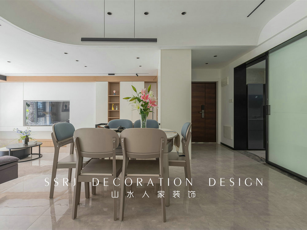 琴臺穎園124平現代風格裝修效果圖