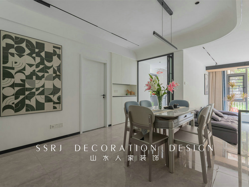 琴臺穎園124平現代風格裝修效果圖