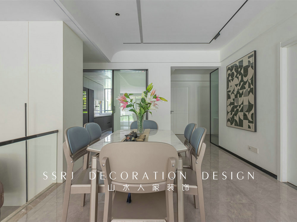 琴臺穎園124平現代風格裝修效果圖