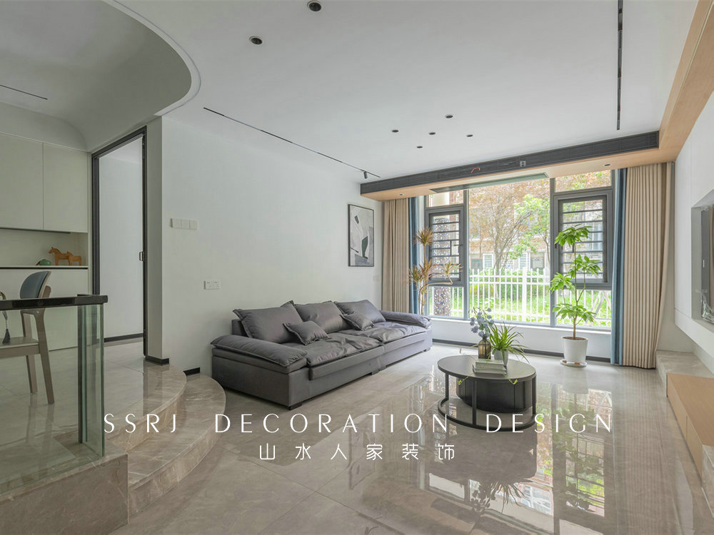 琴臺穎園124平現代風格裝修效果圖