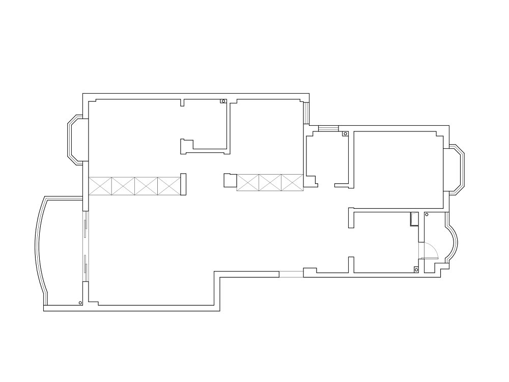 金龍花園135平現代風格裝修效果圖