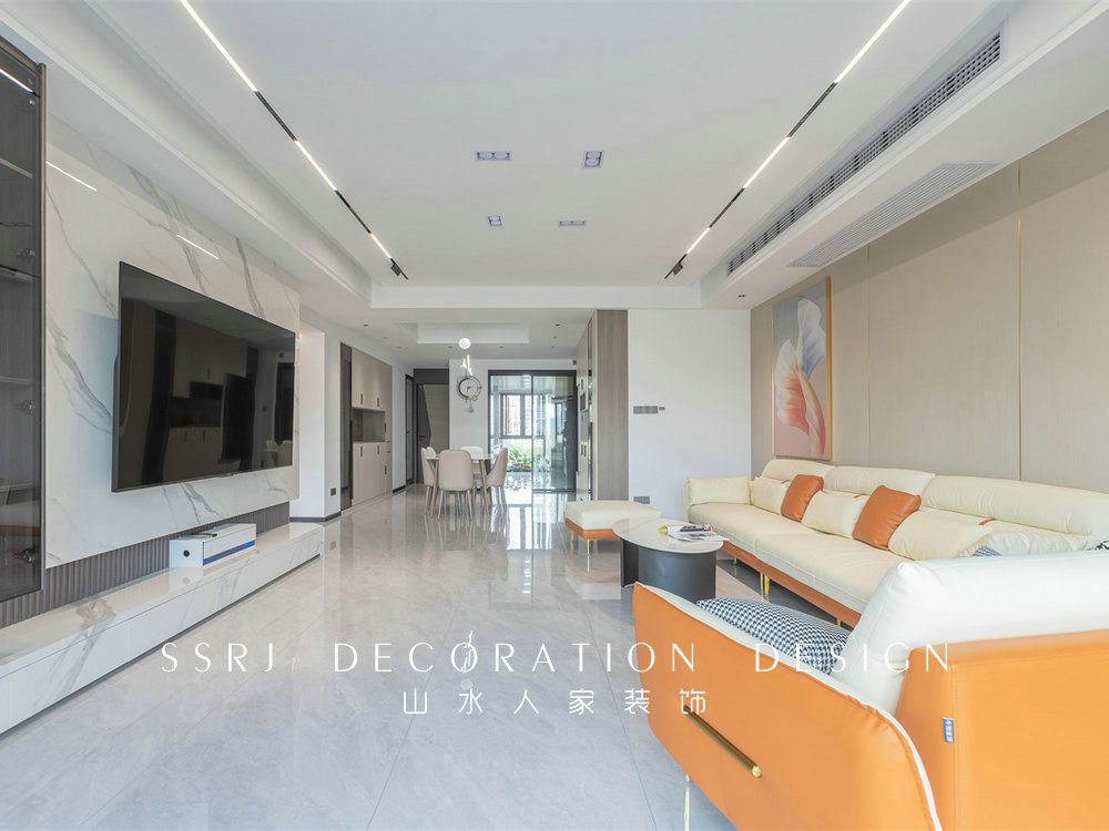 金龍花園135平現代風格裝修效果圖