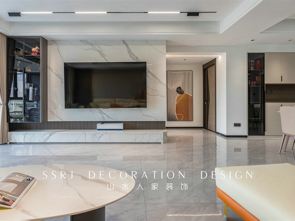 金龍花園135平現代風格裝修效果圖