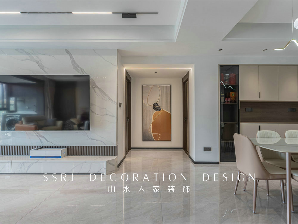 金龍花園135平現代風格裝修效果圖