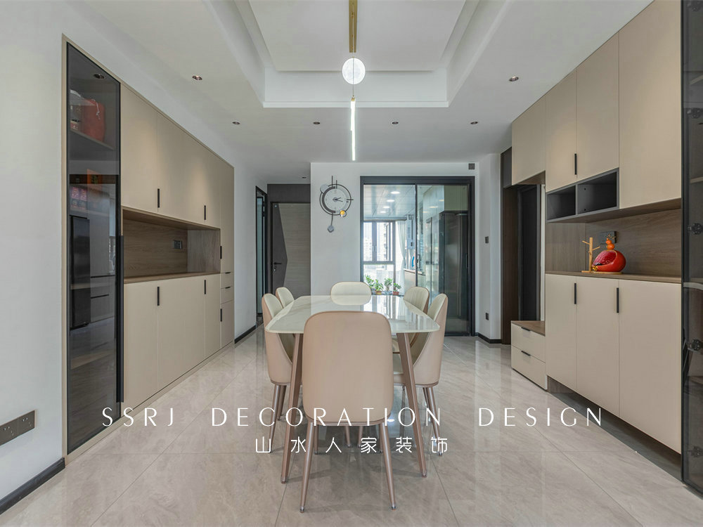 金龍花園135平現代風格裝修效果圖