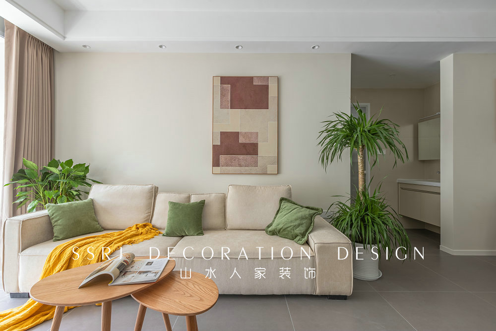 融創望江府115平現代奶油風格裝修效果圖