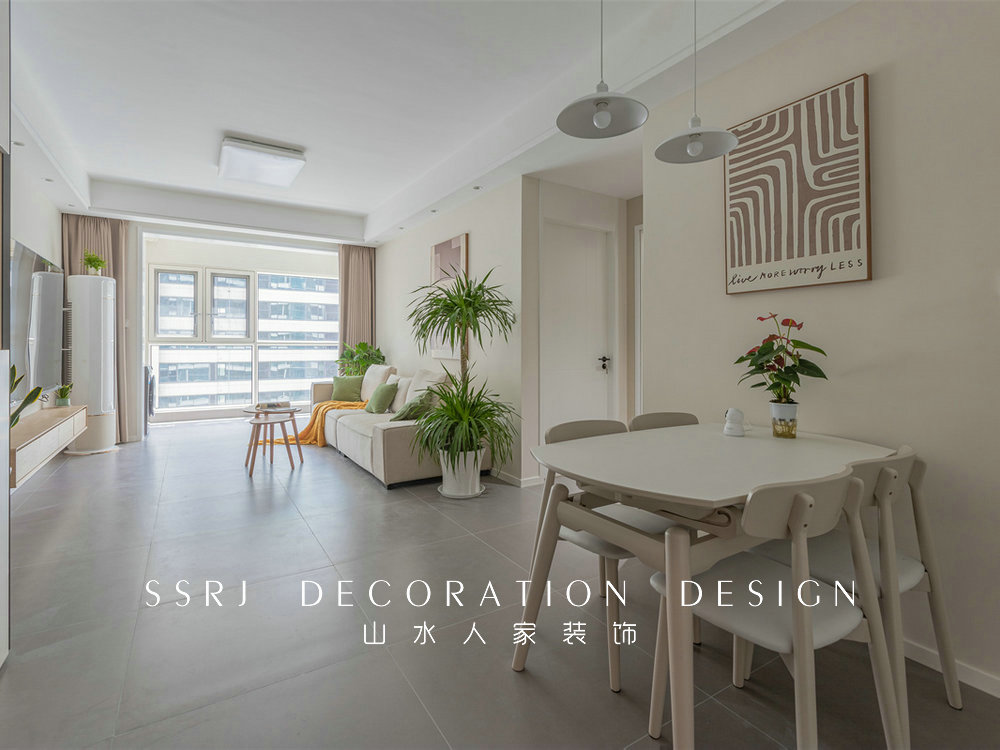 融創望江府115平現代奶油風格裝修效果圖