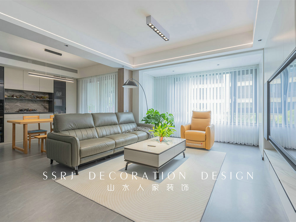 龍湖云峰原著150平現代風格裝修效果圖