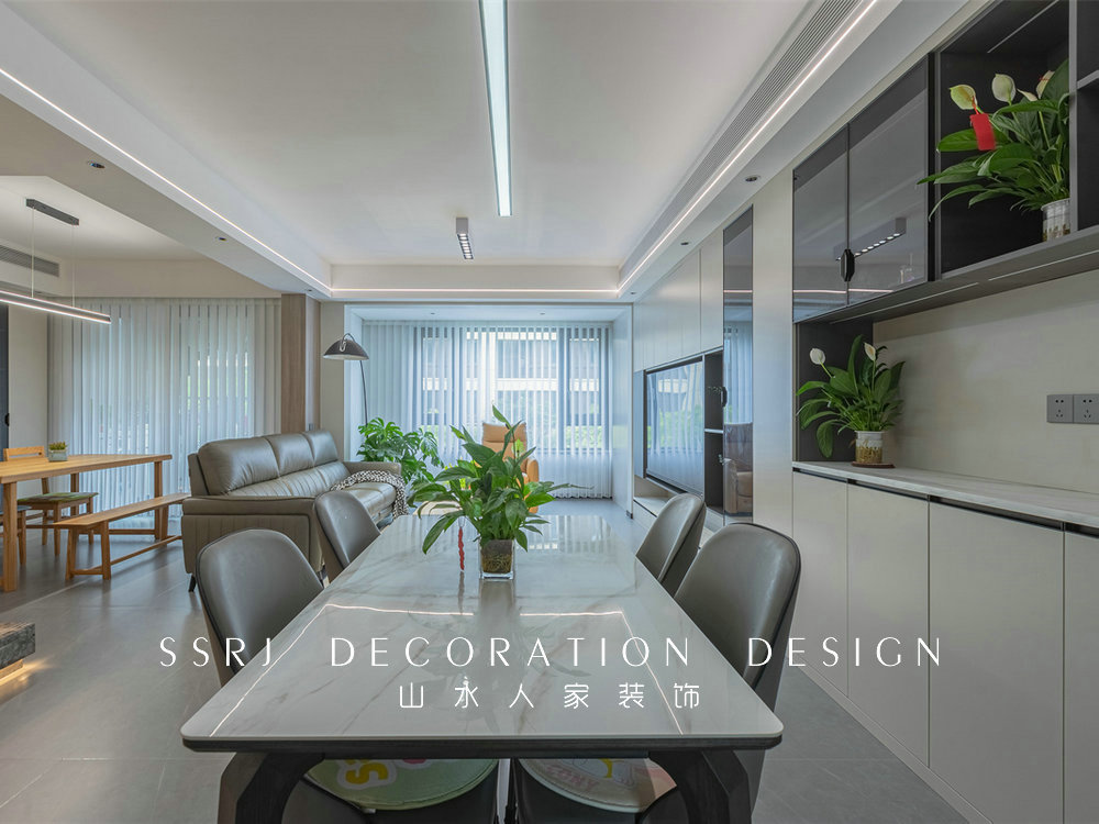 龍湖云峰原著150平現代風格裝修效果圖