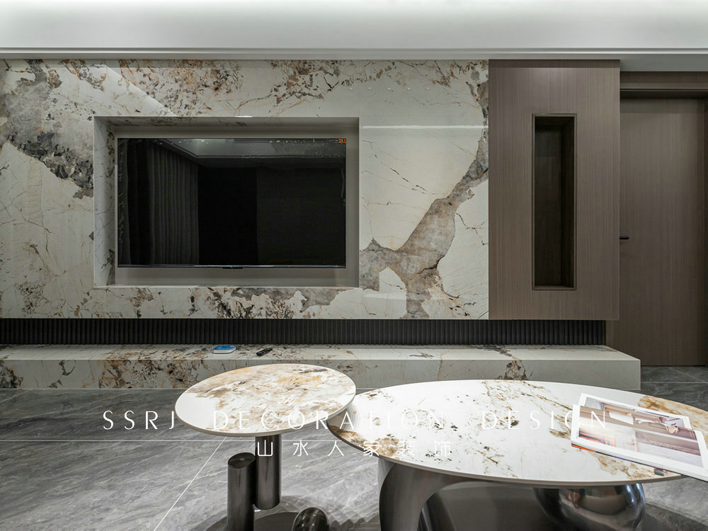 鵬程天地匯160平現代輕奢風格裝修效果圖