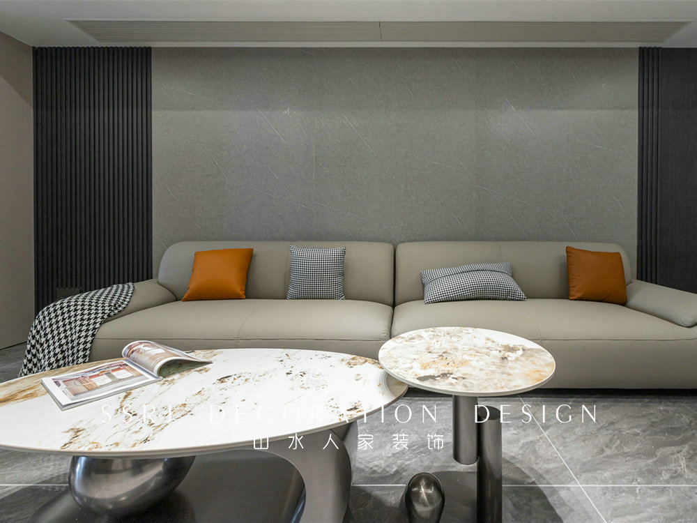 鵬程天地匯160平現代輕奢風格裝修效果圖