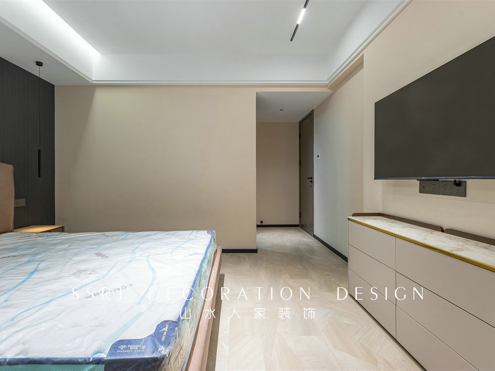 鵬程天地匯160平現代輕奢風格裝修效果圖