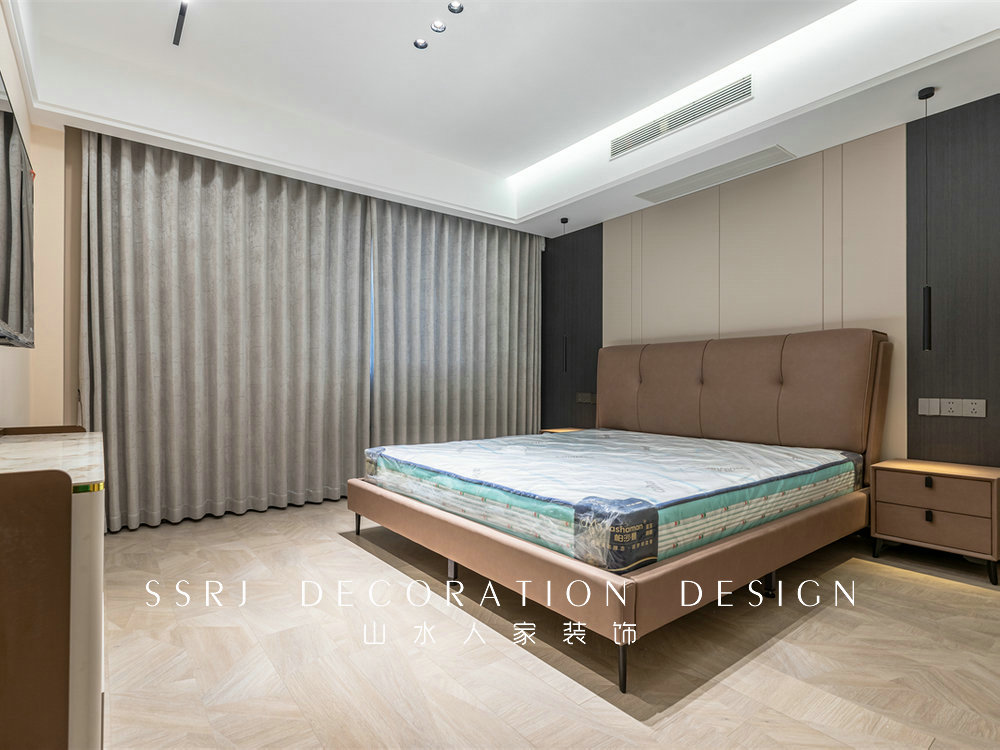 鵬程天地匯160平現代輕奢風格裝修效果圖