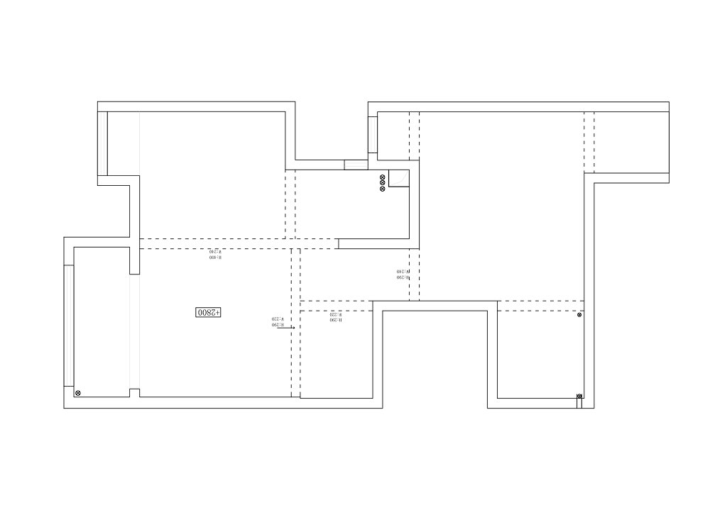 萬豪世紀天街143平現代法式風格裝修效果圖