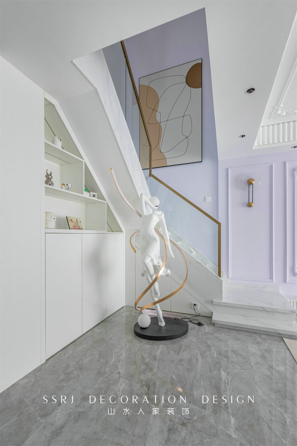 萬豪世紀天街143平現代法式風格裝修效果圖