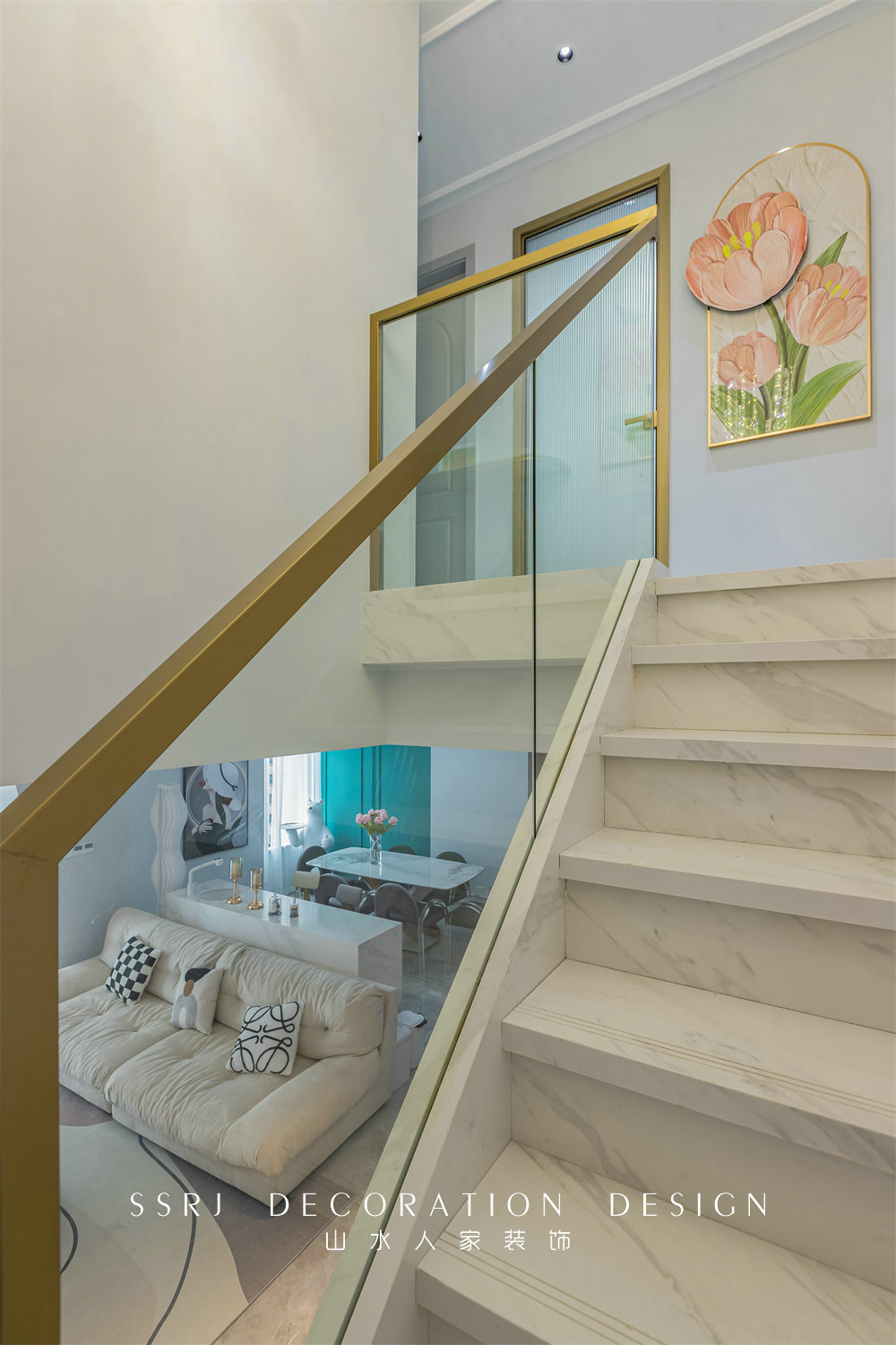 萬豪世紀天街143平現代法式風格裝修效果圖