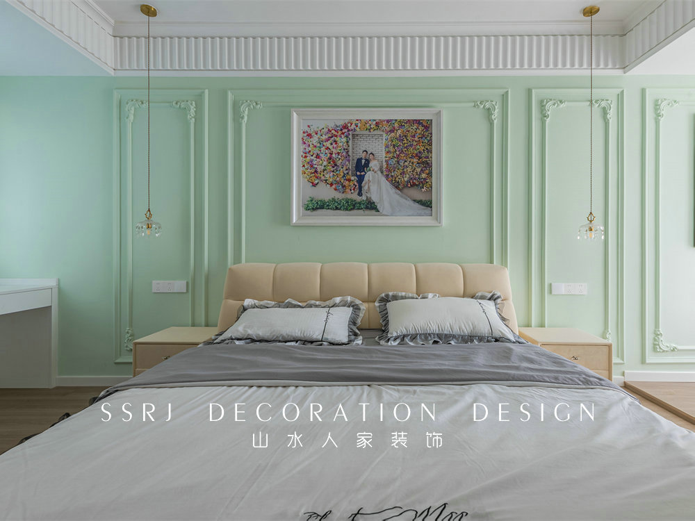 萬豪世紀天街143平現代法式風格裝修效果圖