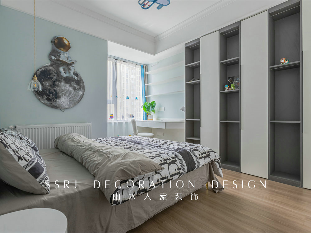 萬豪世紀天街143平現代法式風格裝修效果圖