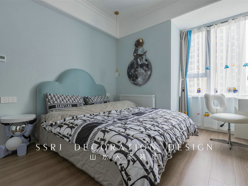 萬豪世紀天街143平現代法式風格裝修效果圖