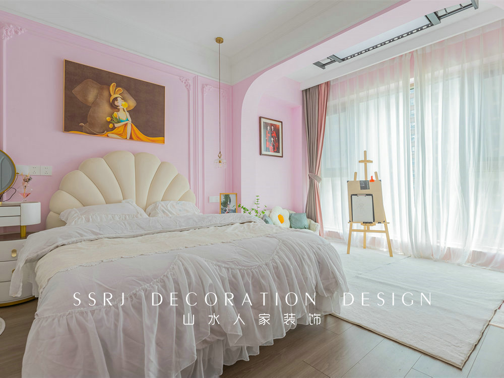 萬豪世紀天街143平現代法式風格裝修效果圖