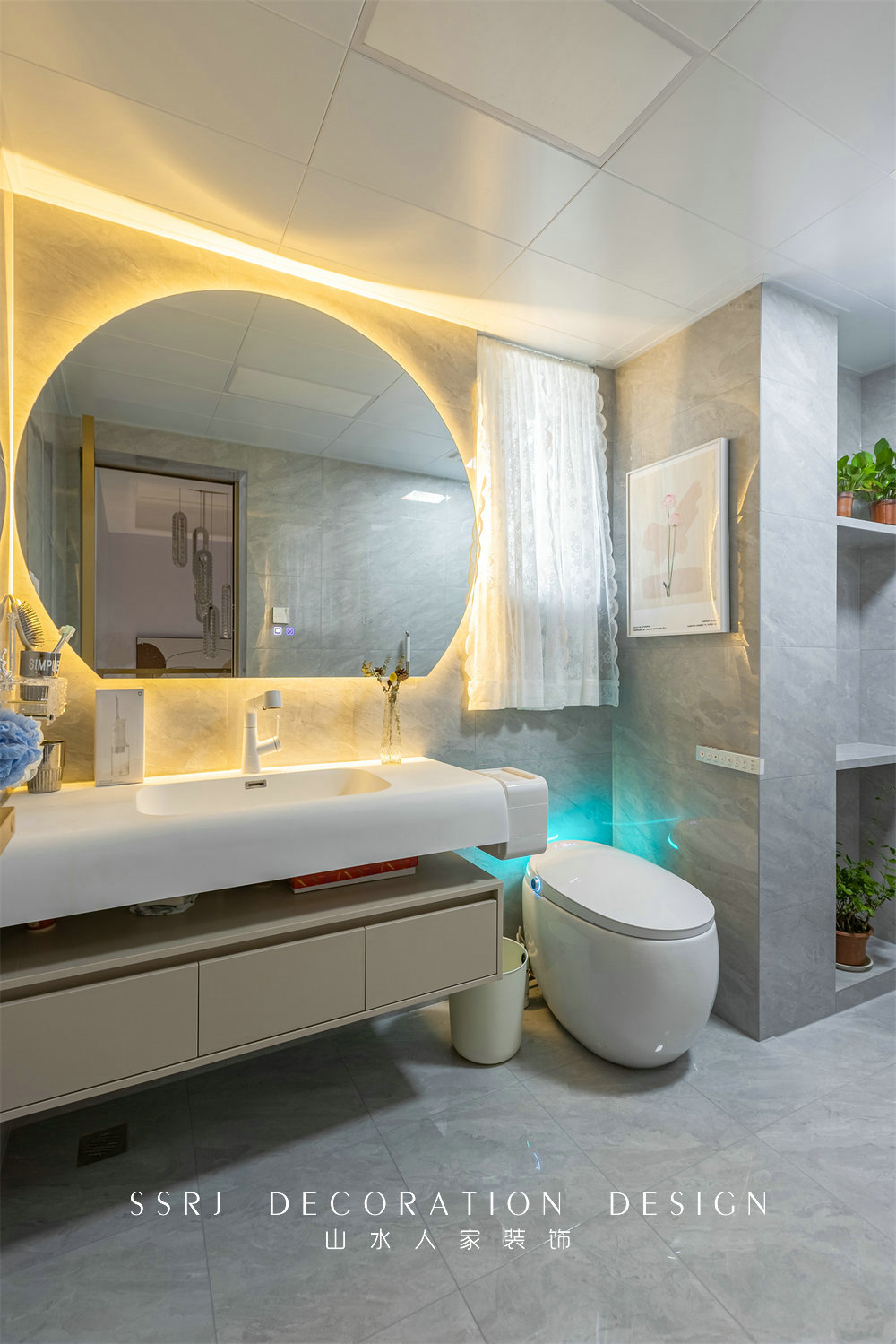 萬豪世紀天街143平現代法式風格裝修效果圖