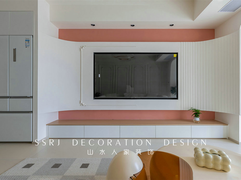 中建鉑公館106平簡約奶油風格裝修效果圖