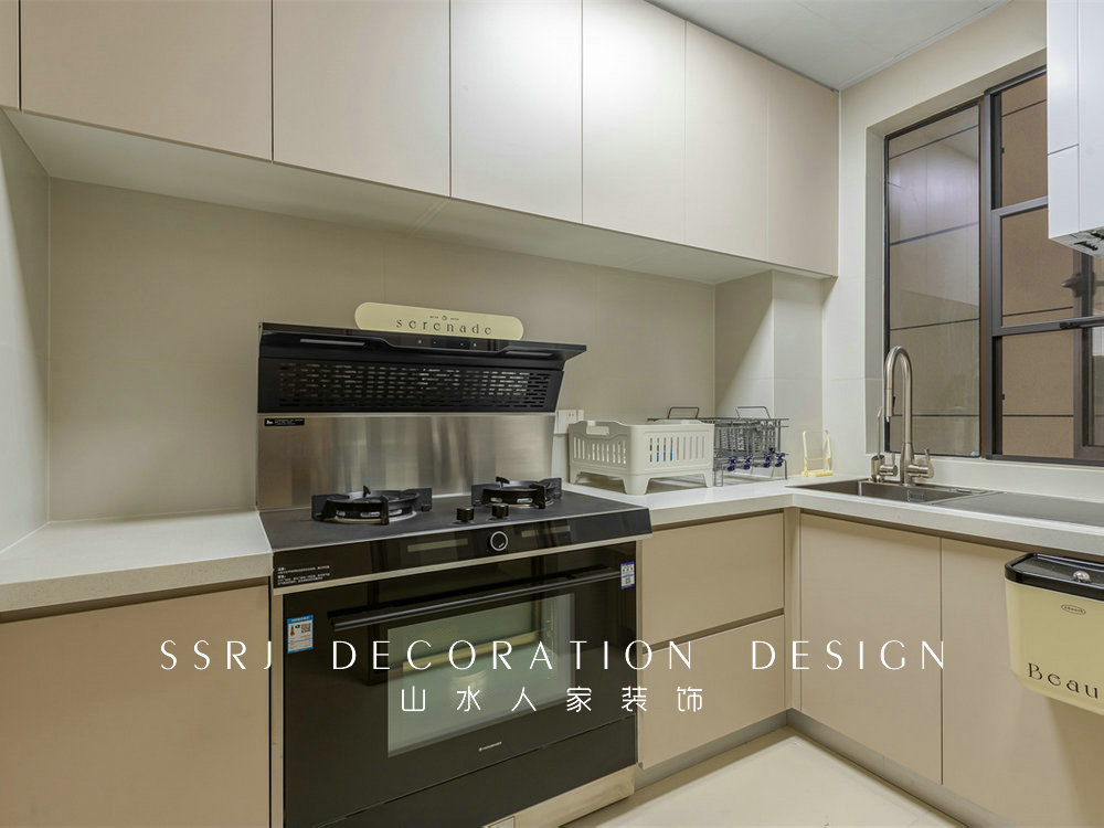 中建鉑公館106平簡約奶油風格裝修效果圖