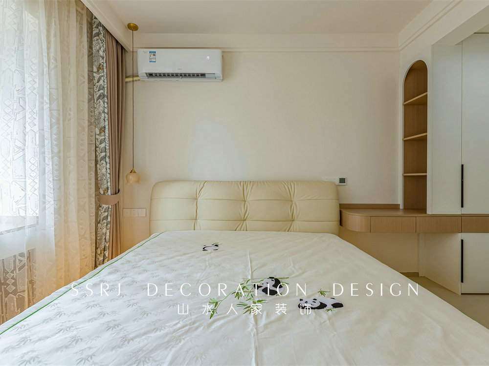 中建鉑公館106平簡約奶油風格裝修效果圖