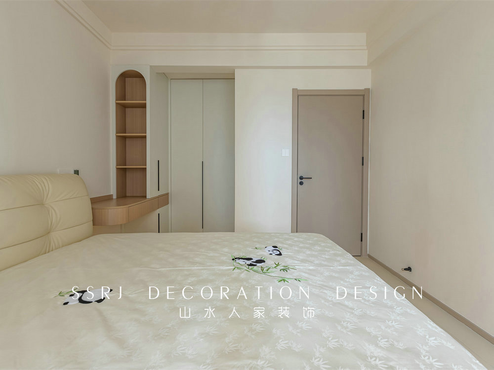 中建鉑公館106平簡約奶油風格裝修效果圖