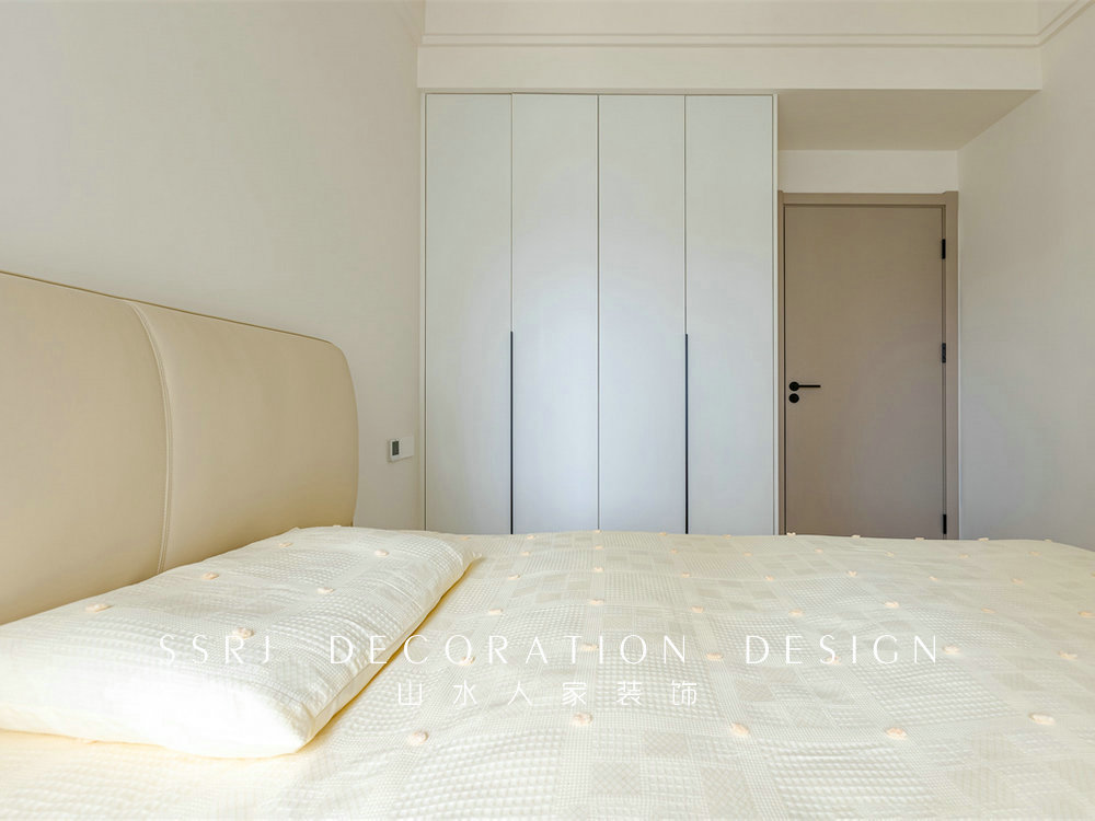 中建鉑公館106平簡約奶油風格裝修效果圖