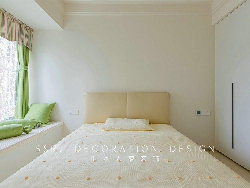 中建鉑公館106平簡約奶油風格裝修效果圖