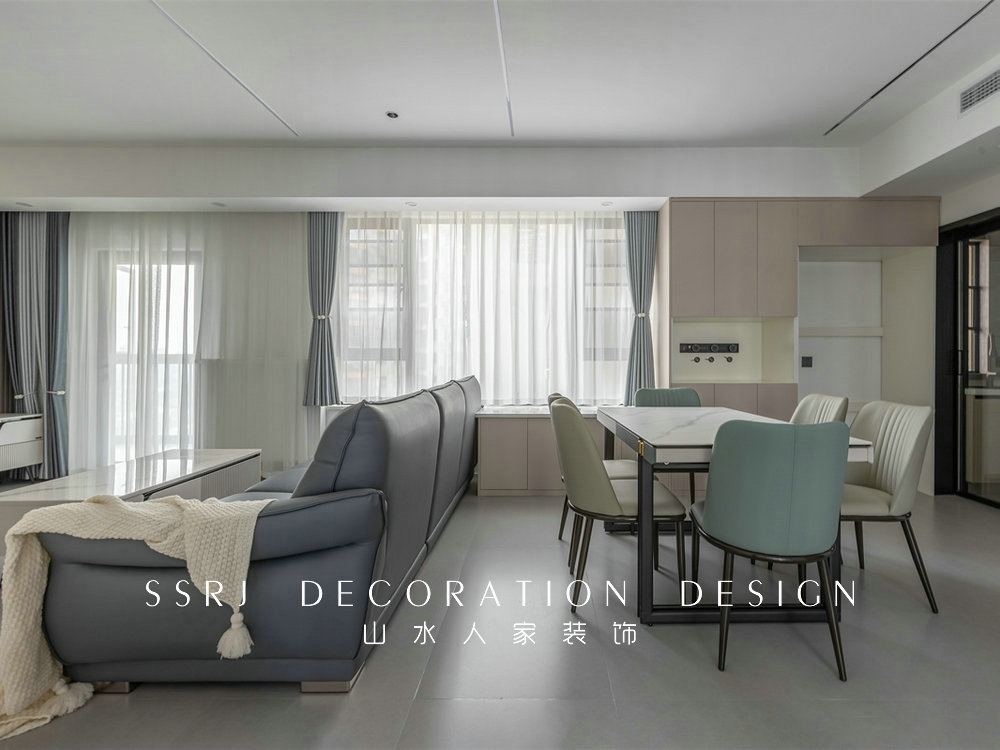 金橋璟園129平現代風格裝修效果圖