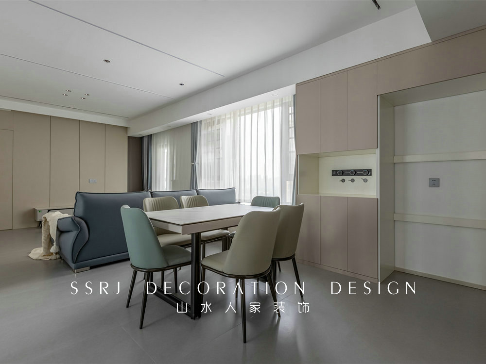 金橋璟園129平現代風格裝修效果圖