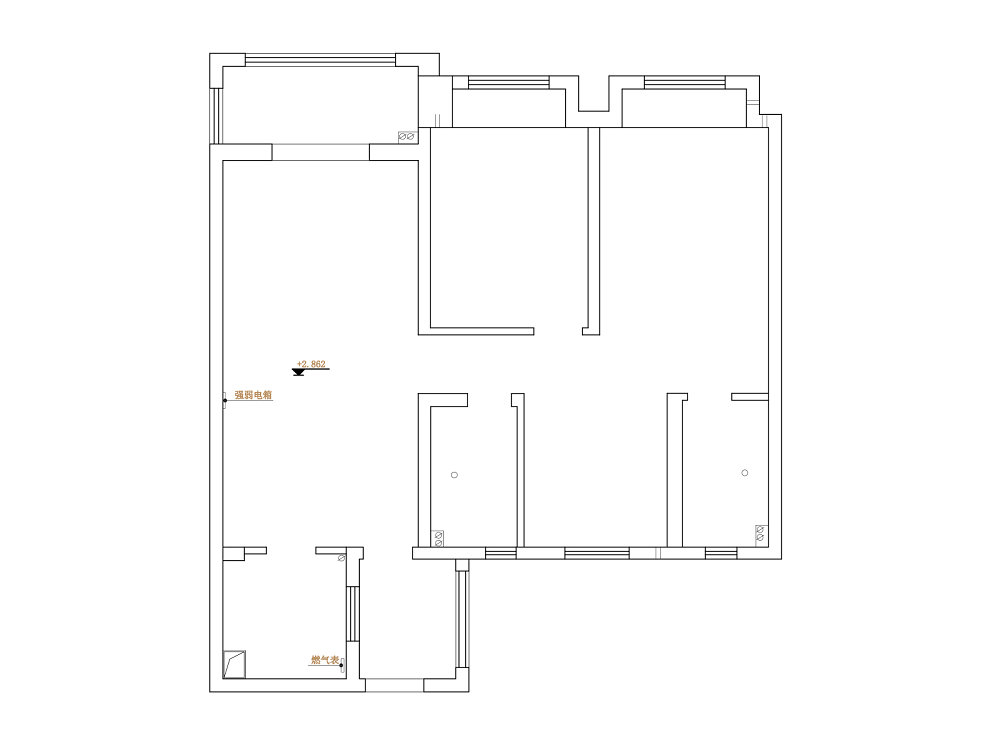 盤龍城梅苑114平現代風格裝修效果圖