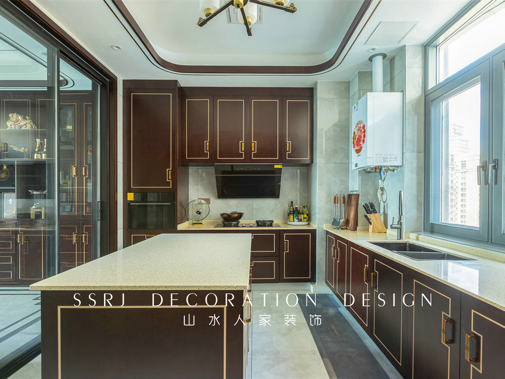 紐賓凱錦城280平新中式風格裝修效果圖