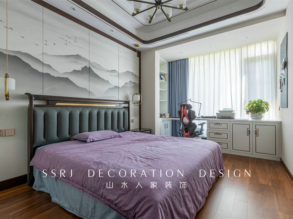 紐賓凱錦城280平新中式風格裝修效果圖