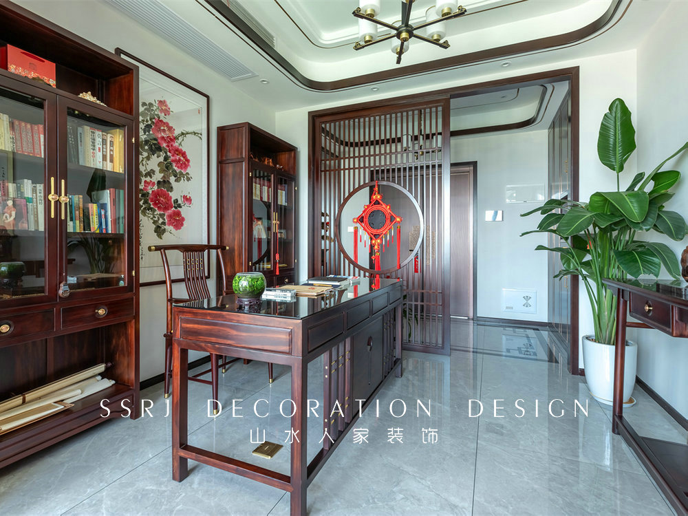 紐賓凱錦城280平新中式風格裝修效果圖