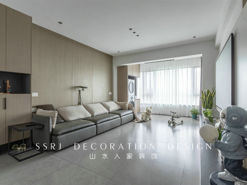 地鐵盛觀尚城116平現代風格裝修效果圖